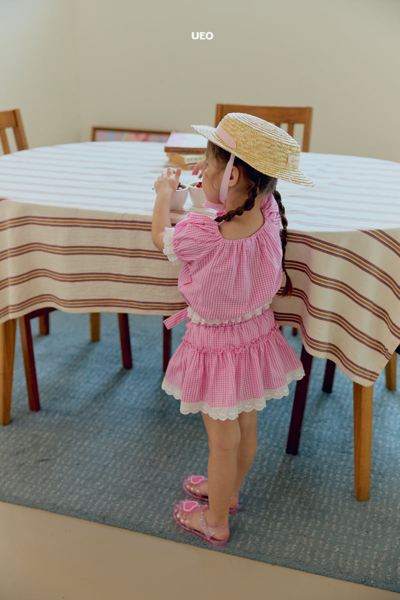 U Eo - Korean Children Fashion - #magicofchildhood - Ribbon Check Skirt - 7