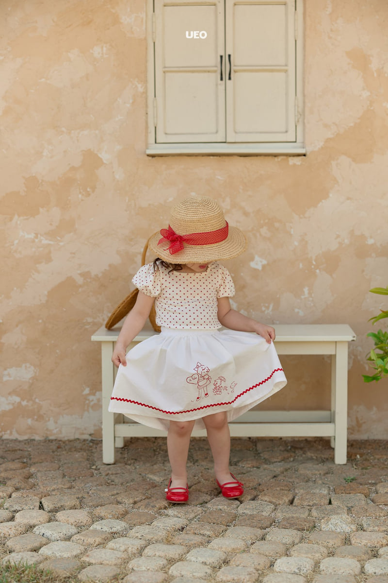 U Eo - Korean Children Fashion - #littlefashionista - Loving You Puff Tee - 4