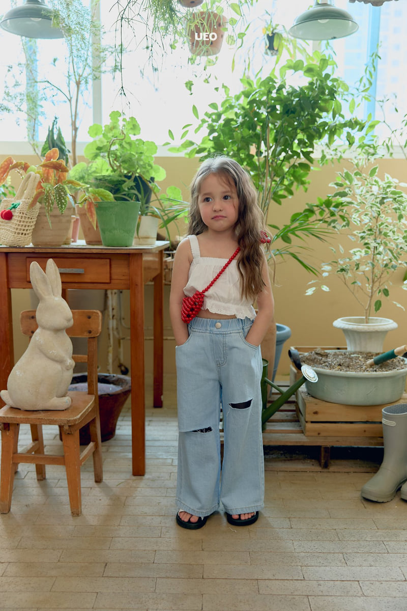U Eo - Korean Children Fashion - #magicofchildhood - Ice Vintage Denim Pants - 3