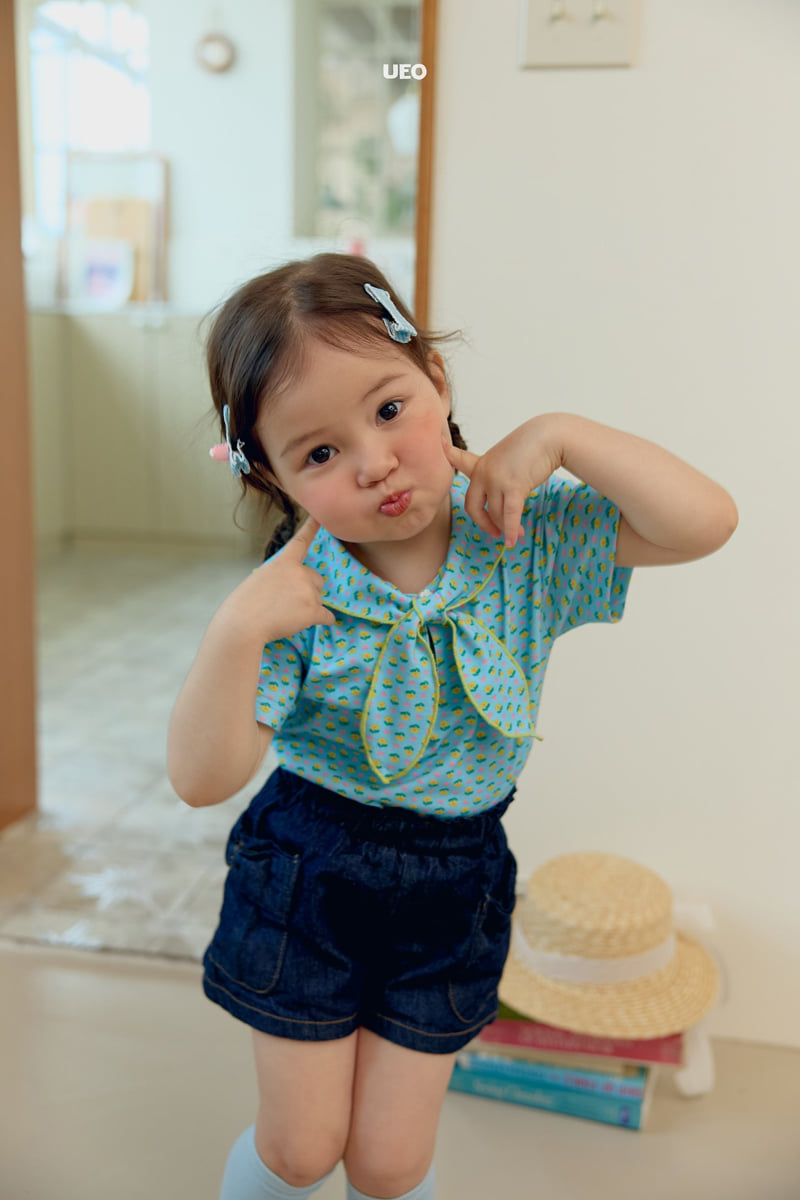 U Eo - Korean Children Fashion - #magicofchildhood - Jenny Ribbon Denim Pants - 11