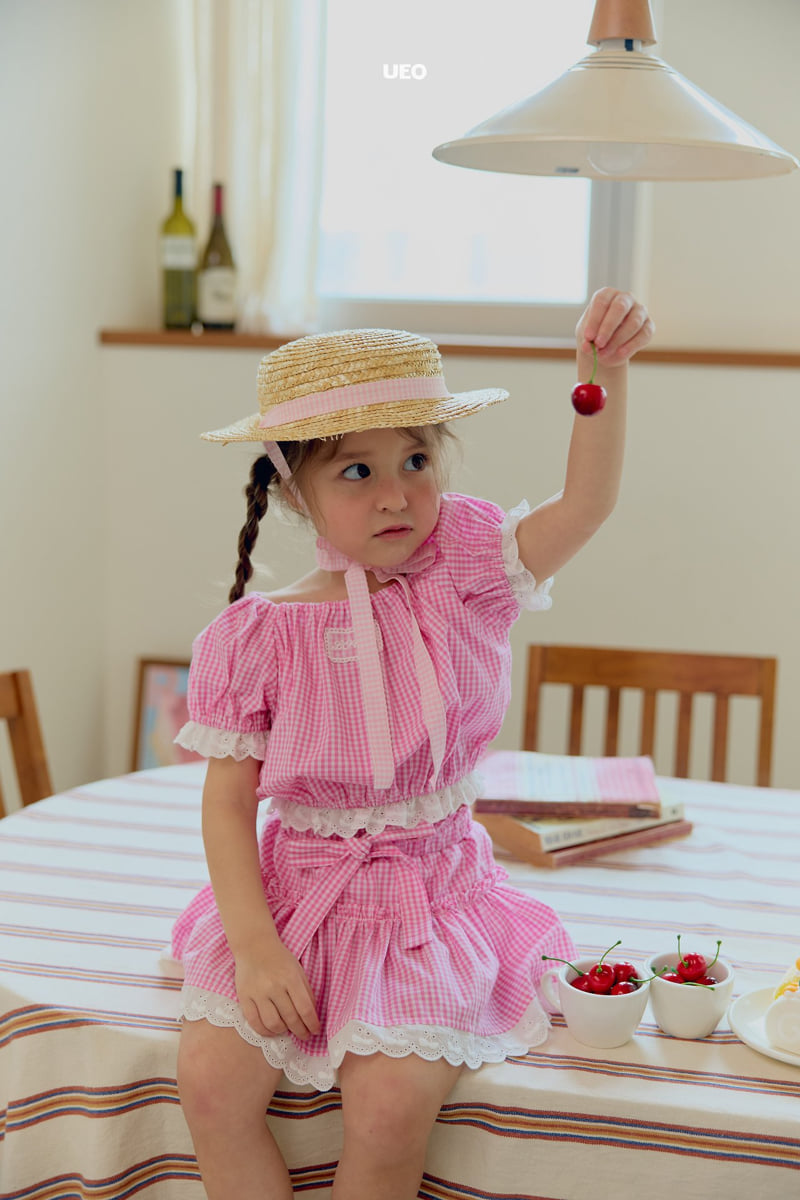 U Eo - Korean Children Fashion - #prettylittlegirls - Ribbon Check Skirt - 9