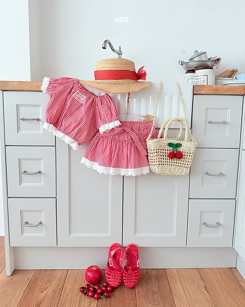 U Eo - Korean Children Fashion - #stylishchildhood - Ribbon Check Skirt - 12