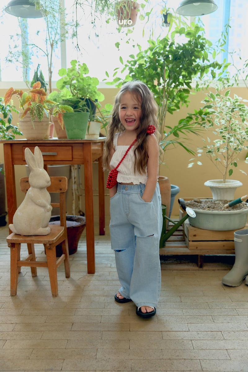 U Eo - Korean Children Fashion - #stylishchildhood - Ice Vintage Denim Pants - 8