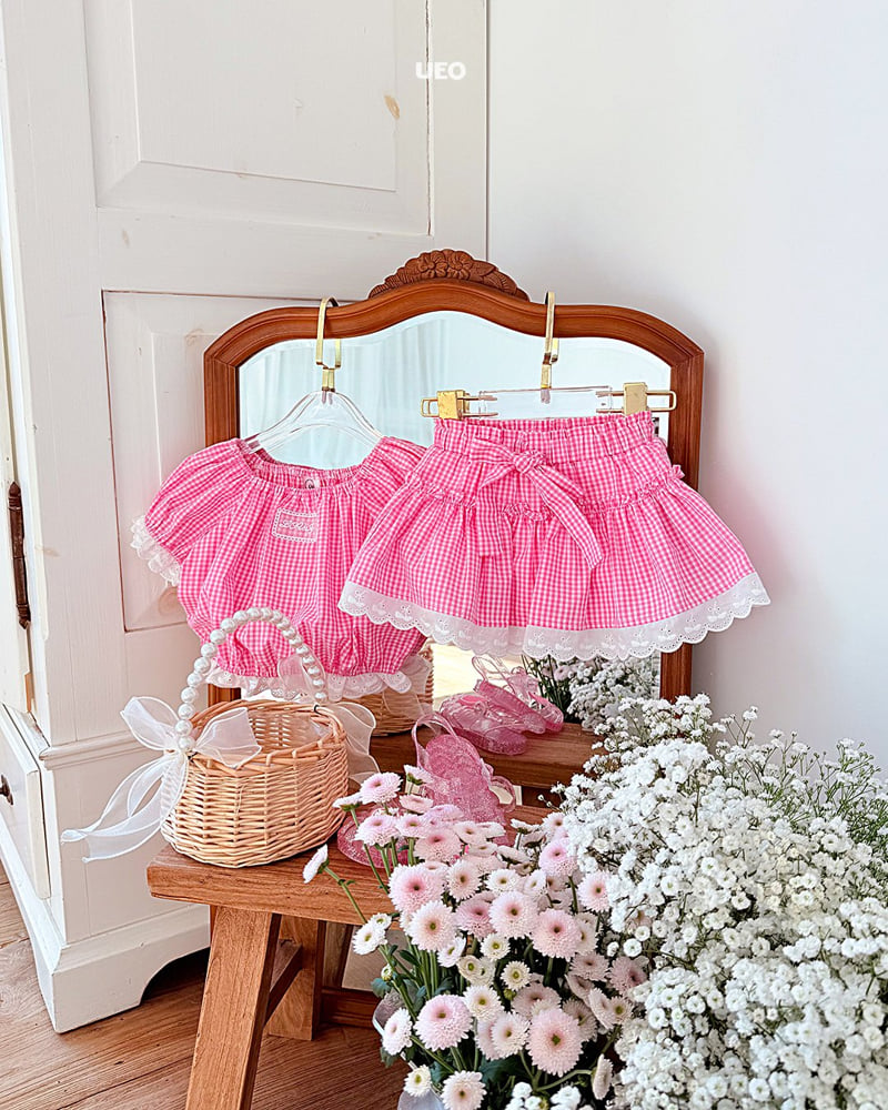 U Eo - Korean Children Fashion - #toddlerclothing - Ribbon Check Skirt - 11
