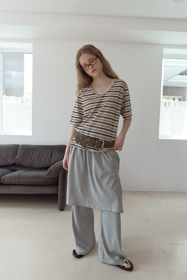 Uoov - Korean Women Fashion - #momslook - UU Striped Tee - 5
