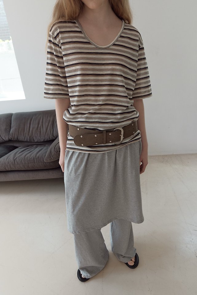 Uoov - Korean Women Fashion - #momslook - UU Striped Tee - 6