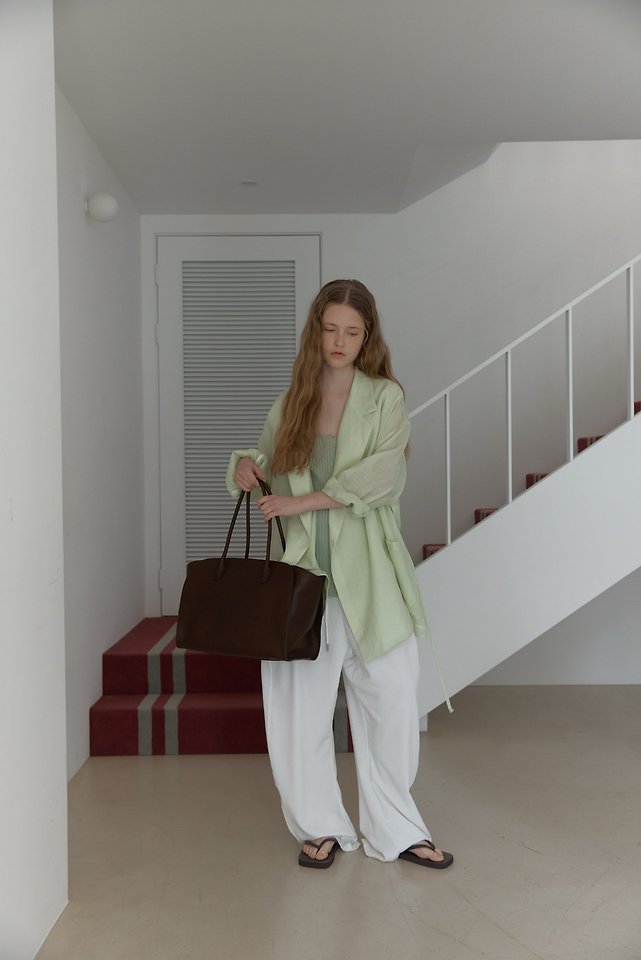 Uoov - Korean Women Fashion - #momslook - Over Linen Jacket - 10