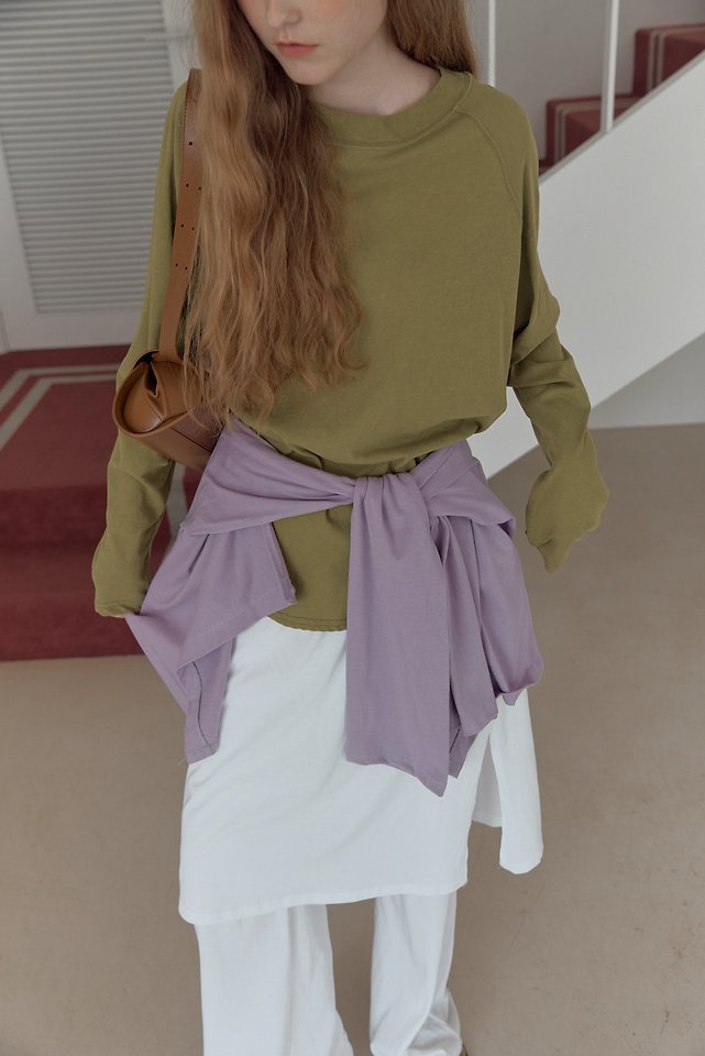 Uoov - Korean Women Fashion - #momslook - Loose Cotton Tee - 12