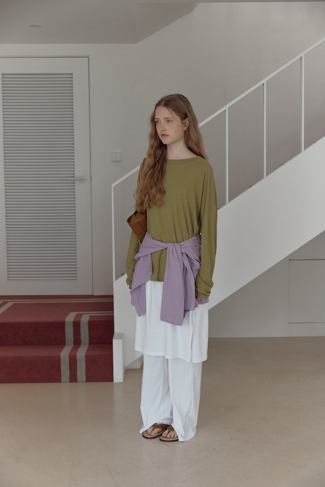 Uoov - Korean Women Fashion - #momslook - Loose Cotton Tee - 8