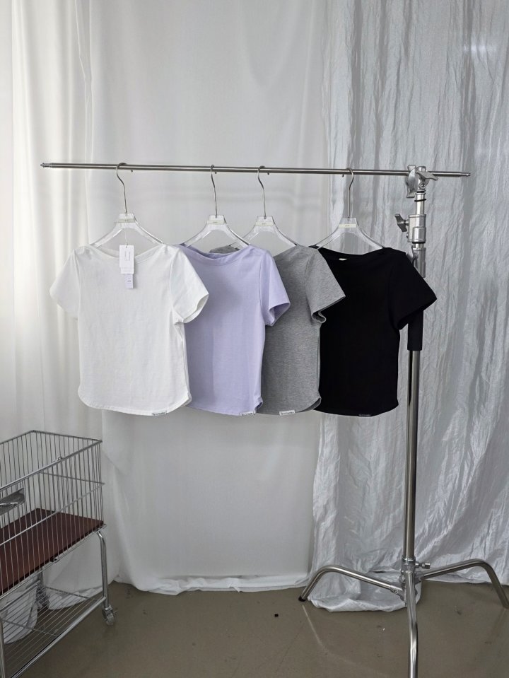 Uoov - Korean Women Fashion - #momslook - Ribbed Tee