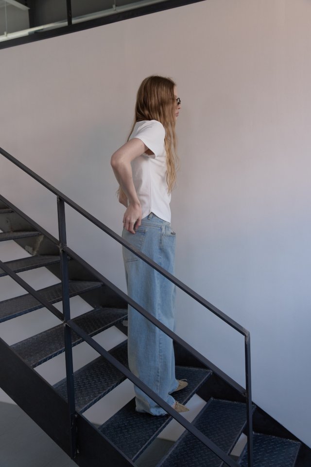 Uoov - Korean Women Fashion - #momslook - Ribbed Tee - 5