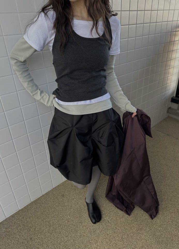 Uoov - Korean Women Fashion - #momslook - Bubble Skirt - 7