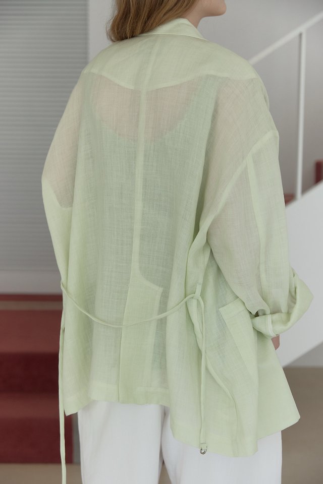 Uoov - Korean Women Fashion - #romanticstyle - Over Linen Jacket - 6
