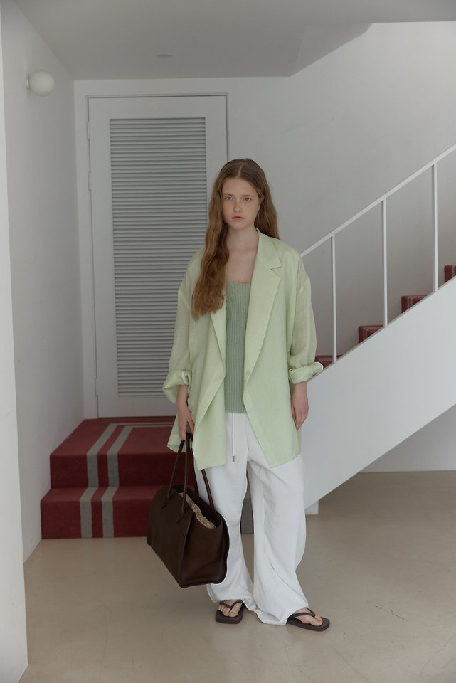 Uoov - Korean Women Fashion - #shopsmall - Over Linen Jacket - 7