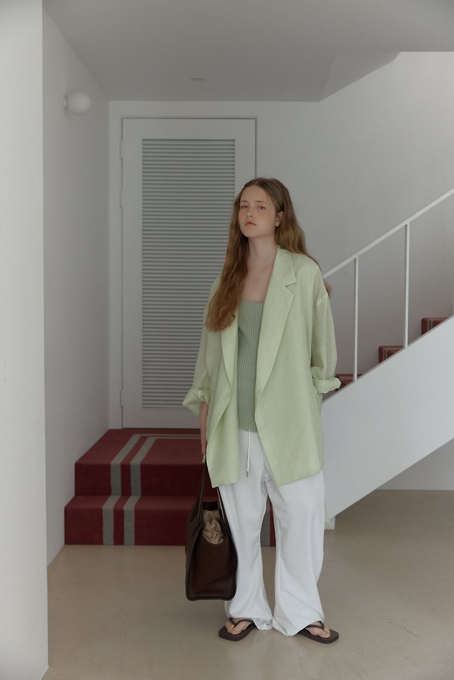 Uoov - Korean Women Fashion - #thelittlethings - Over Linen Jacket - 9
