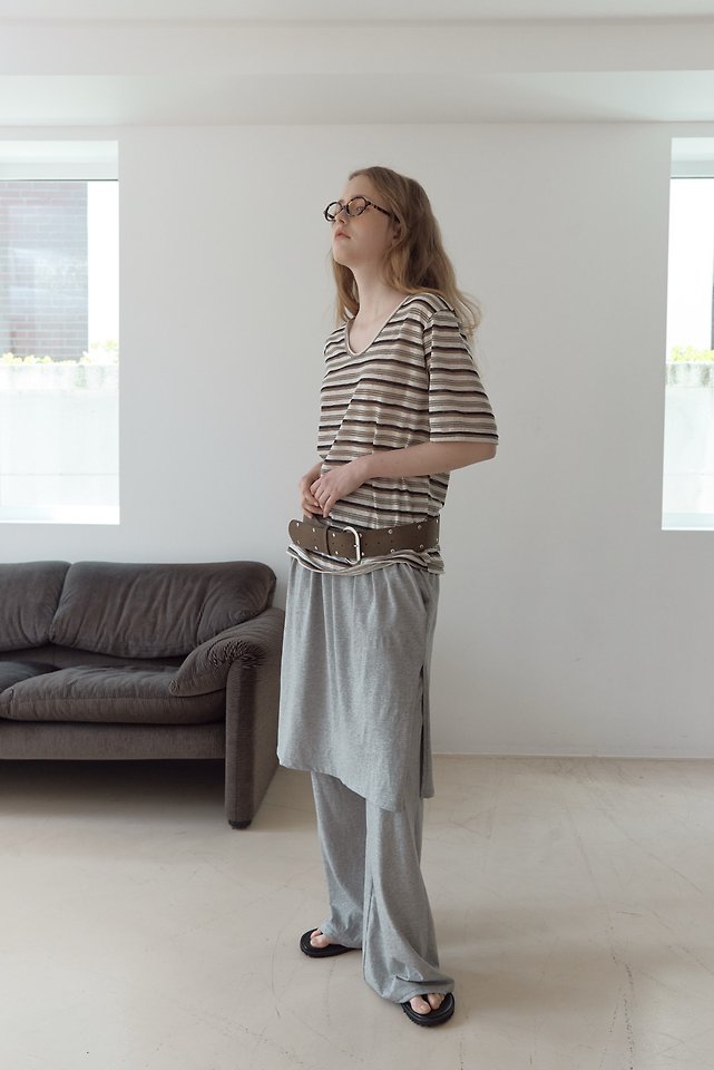 Uoov - Korean Women Fashion - #vintageinspired - UU Striped Tee - 8