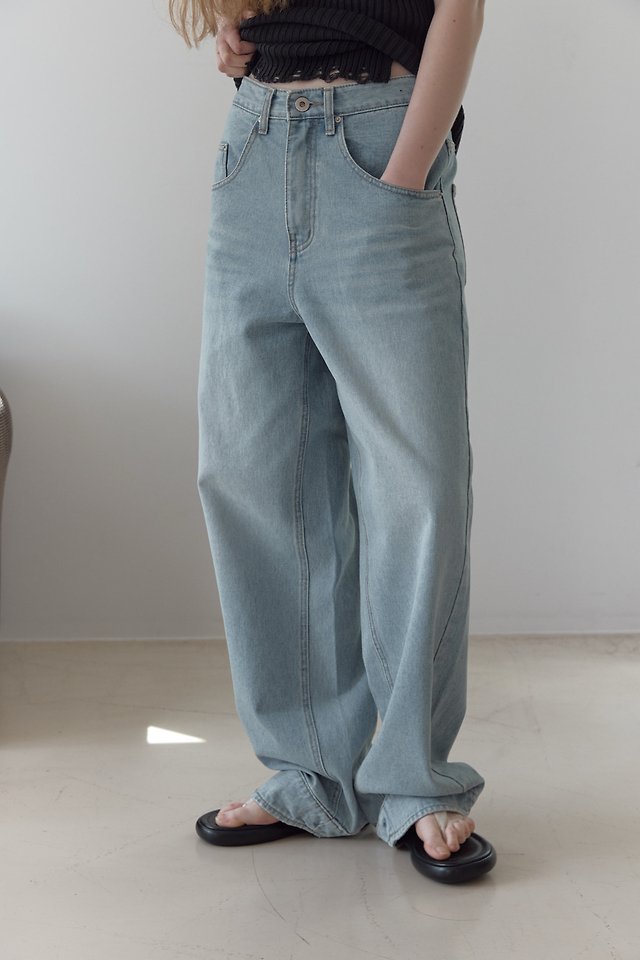 Uoov - Korean Women Fashion - #vintageinspired - Berlin Denim Pants - 7