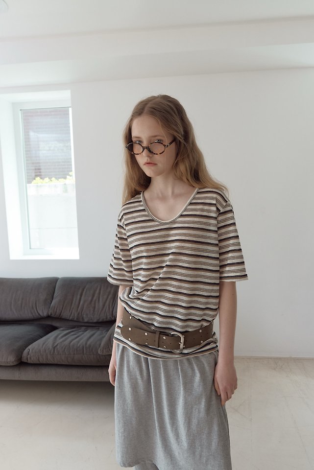 Uoov - Korean Women Fashion - #womensfashion - UU Striped Tee - 7