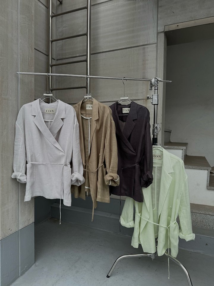 Uoov - Korean Women Fashion - #womensfashion - Over Linen Jacket
