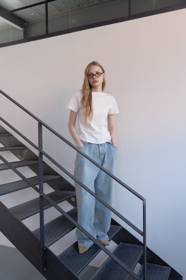 Uoov - Korean Women Fashion - #womensfashion - Ribbed Tee - 2