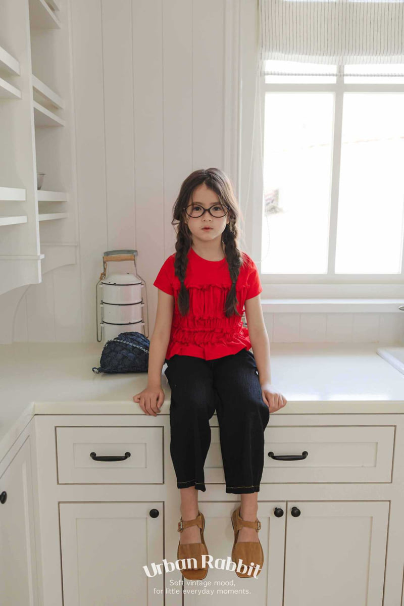 Urban Rabbit - Korean Children Fashion - #Kfashion4kids - Frill Shirring Short Sleeve Tee - 3