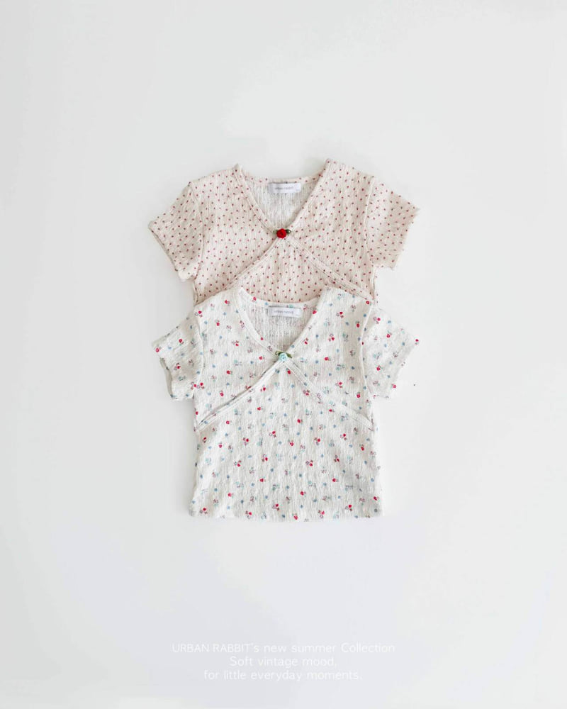 Urban Rabbit - Korean Children Fashion - #Kfashion4kids - Rose Cap Sleeve Tee