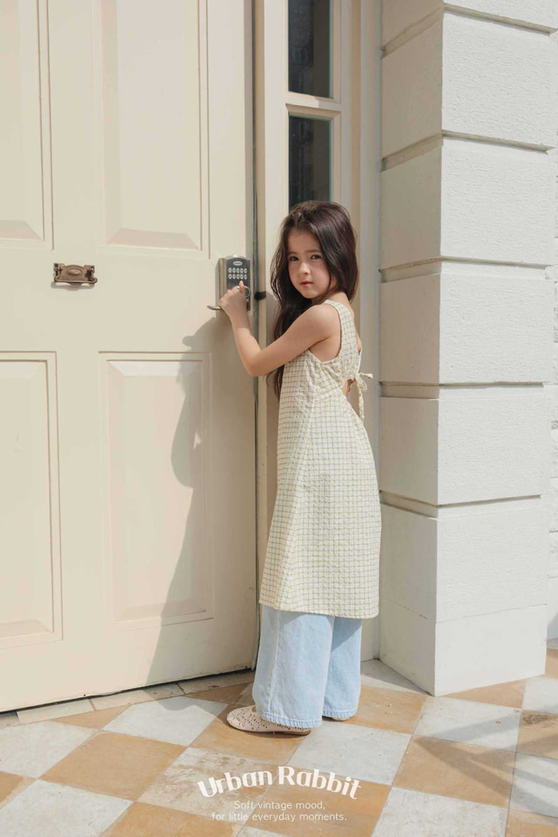 Urban Rabbit - Korean Children Fashion - #childofig - Reverse Check One-piece - 3