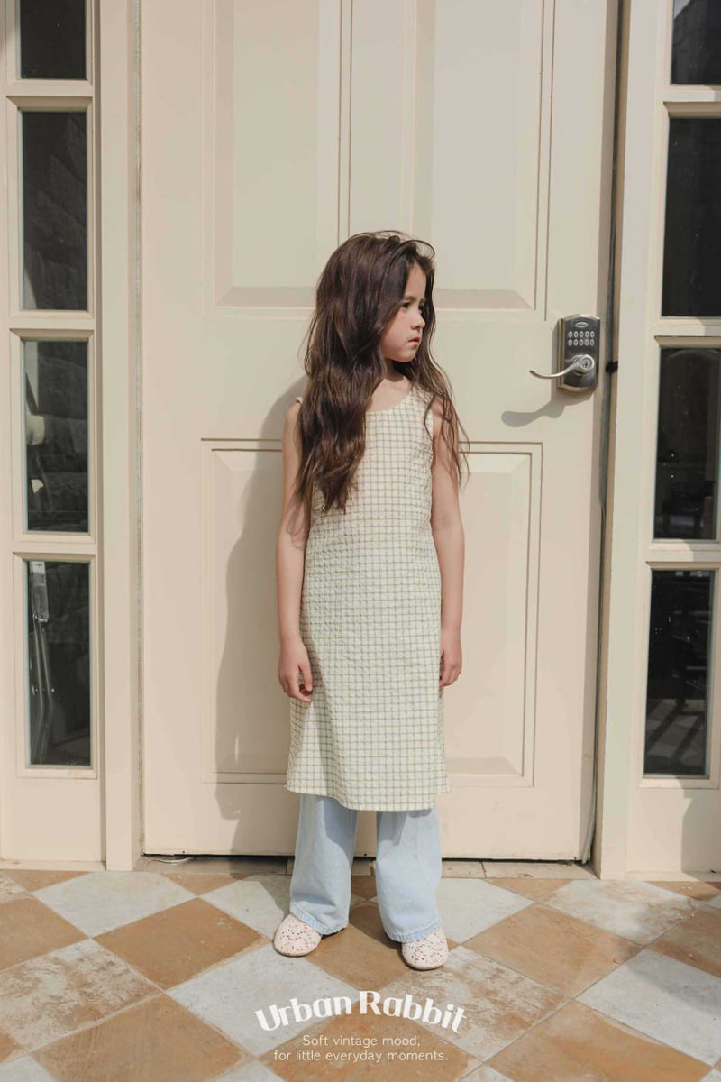Urban Rabbit - Korean Children Fashion - #childofig - Reverse Check One-piece - 4