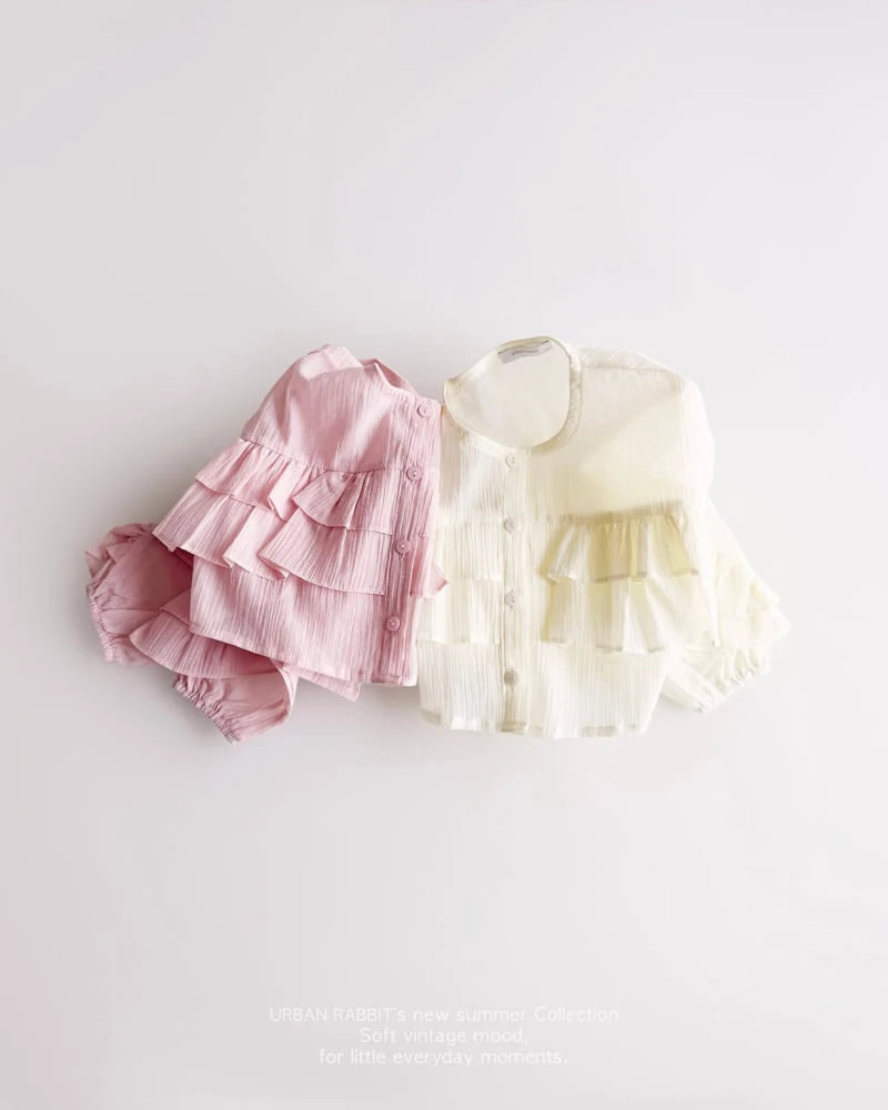 Urban Rabbit - Korean Children Fashion - #childrensboutique - Ruffle Crop Shirt