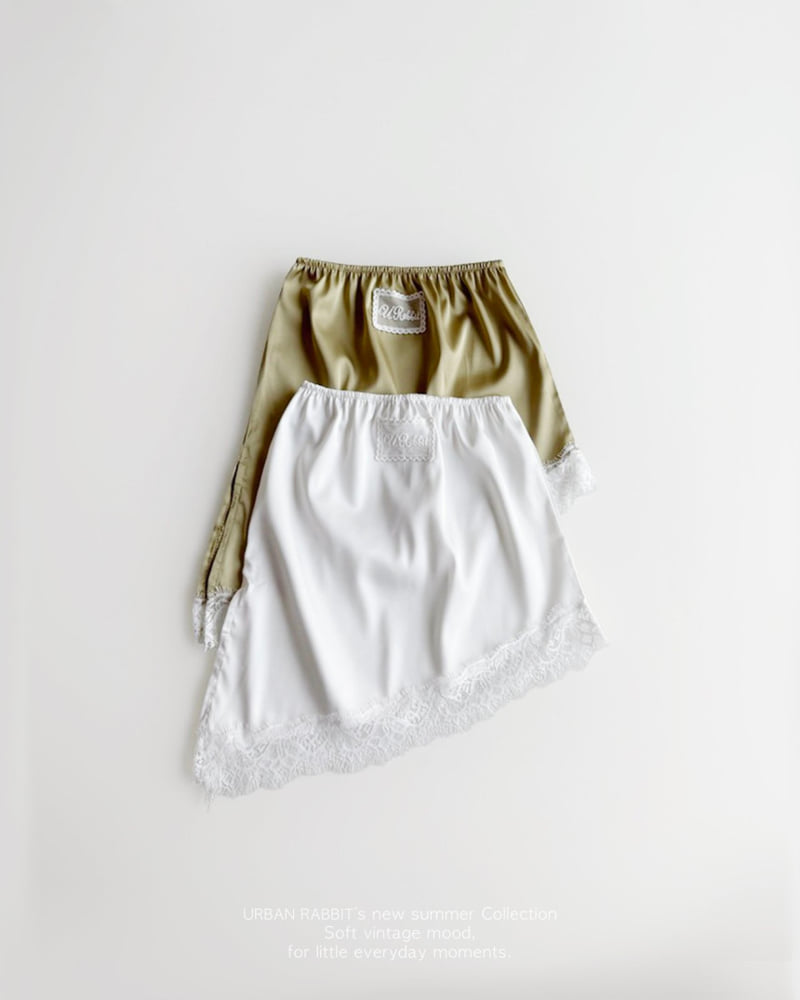 Urban Rabbit - Korean Children Fashion - #designkidswear - Unbalanced Satin Skirt