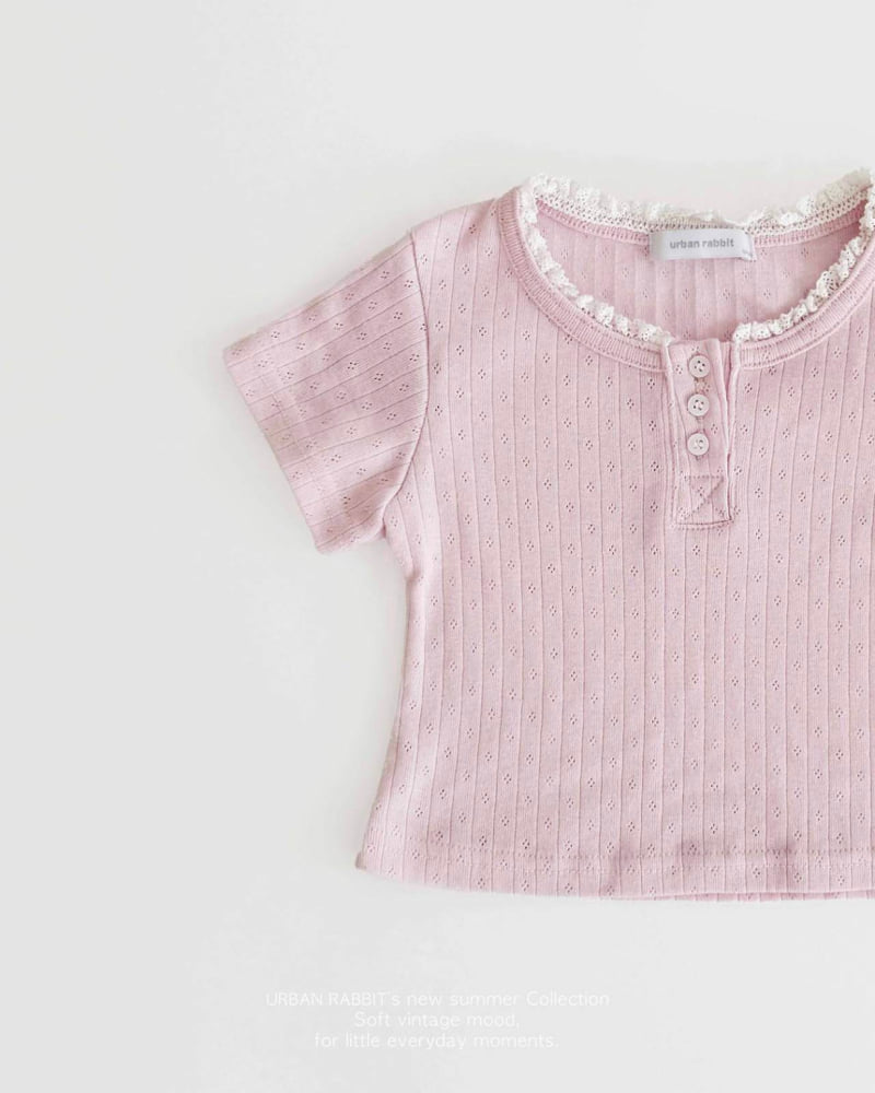 Urban Rabbit - Korean Children Fashion - #designkidswear - Eyelet Henley Neck Tee - 12