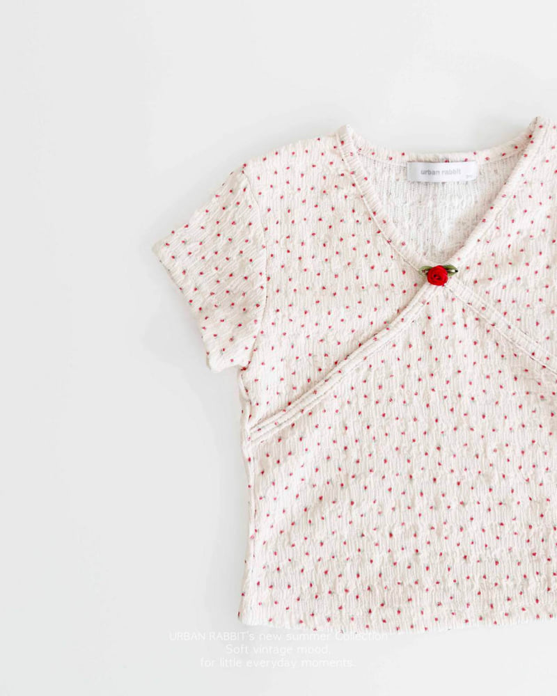 Urban Rabbit - Korean Children Fashion - #designkidswear - Rose Cap Sleeve Tee - 11
