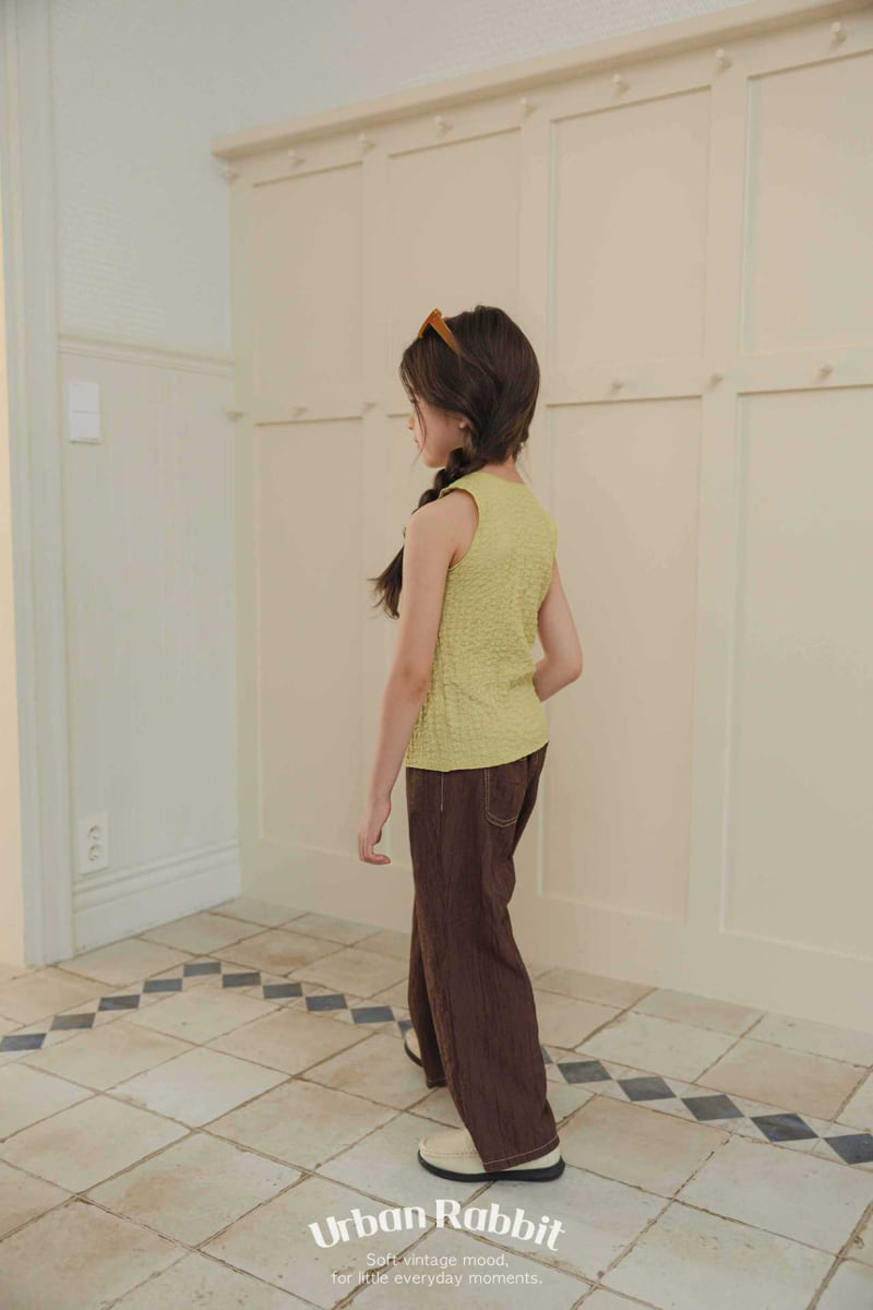 Urban Rabbit - Korean Children Fashion - #designkidswear - Wrinkle Button Sleeveless - 7