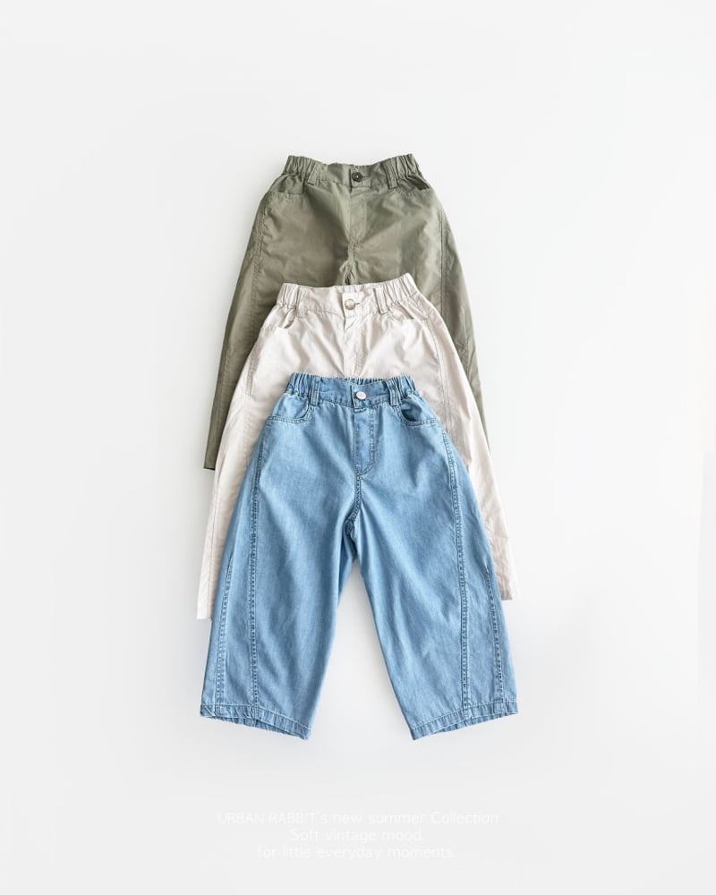 Urban Rabbit - Korean Children Fashion - #discoveringself - Denim Barrel Pants - 3