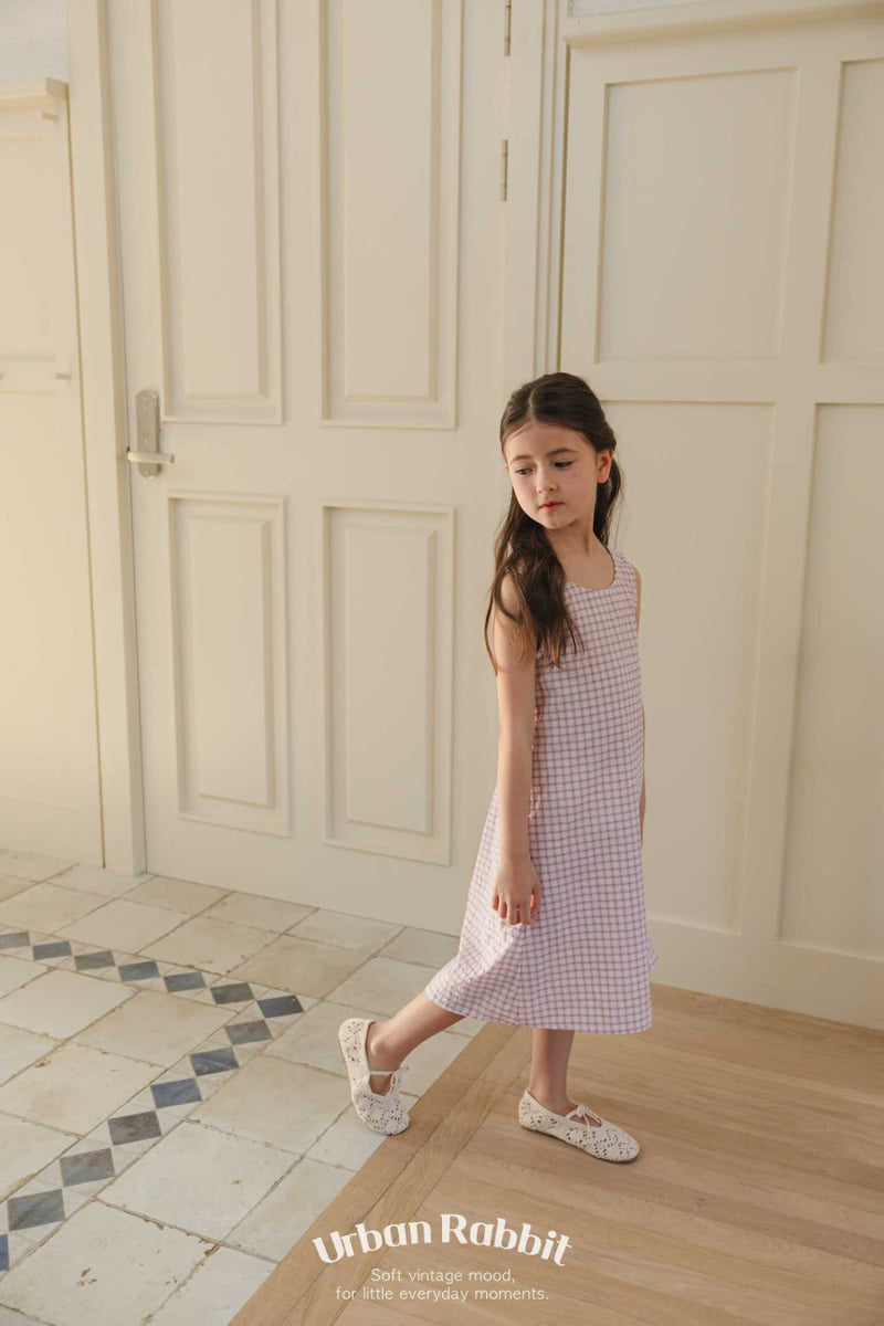 Urban Rabbit - Korean Children Fashion - #discoveringself - Reverse Check One-piece - 6