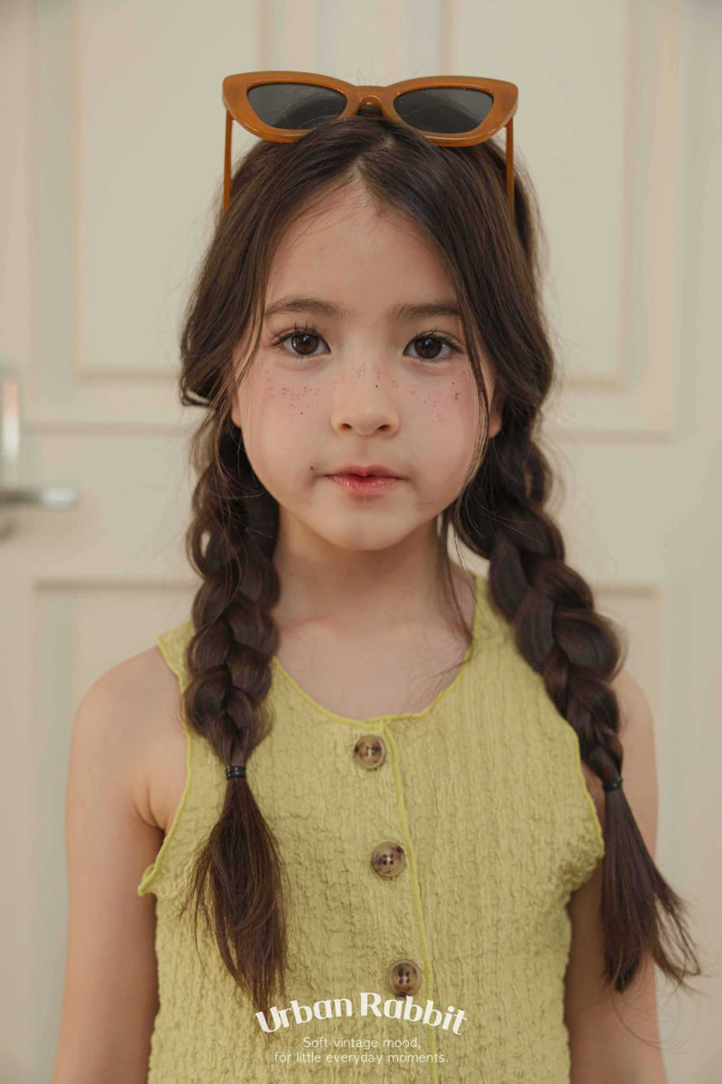 Urban Rabbit - Korean Children Fashion - #fashionkids - Wrinkle Button Sleeveless - 9