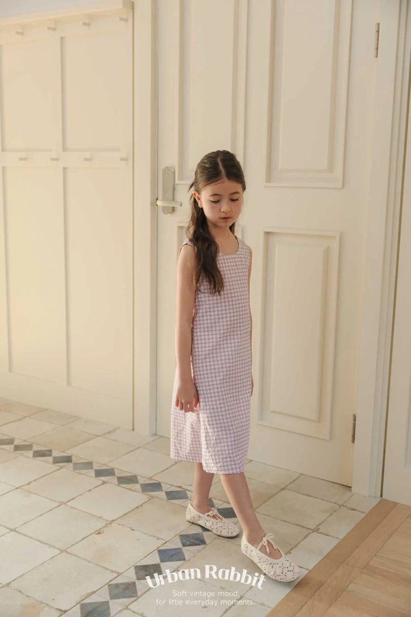 Urban Rabbit - Korean Children Fashion - #fashionkids - Reverse Check One-piece - 7