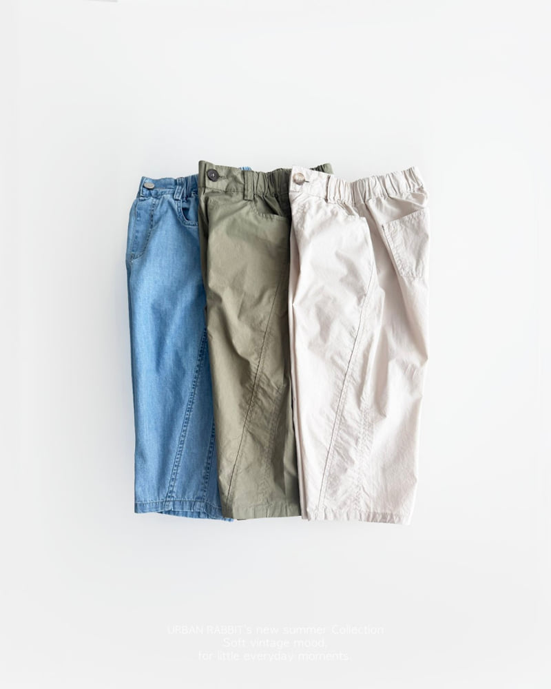 Urban Rabbit - Korean Children Fashion - #kidsshorts - Denim Barrel Pants - 5