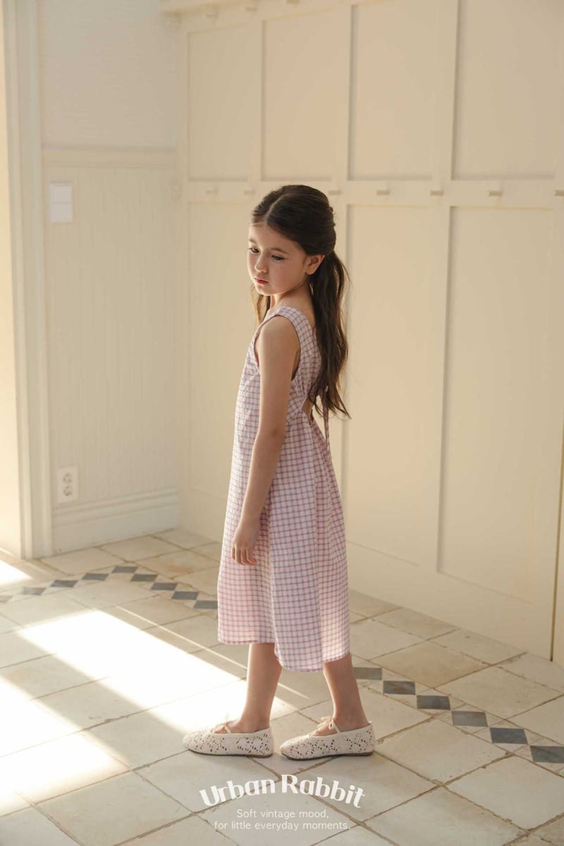 Urban Rabbit - Korean Children Fashion - #kidsshorts - Reverse Check One-piece - 8