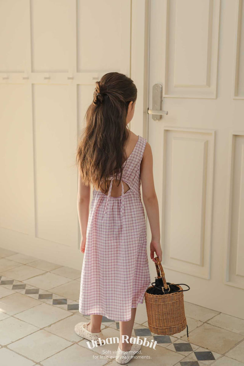 Urban Rabbit - Korean Children Fashion - #kidzfashiontrend - Reverse Check One-piece - 10