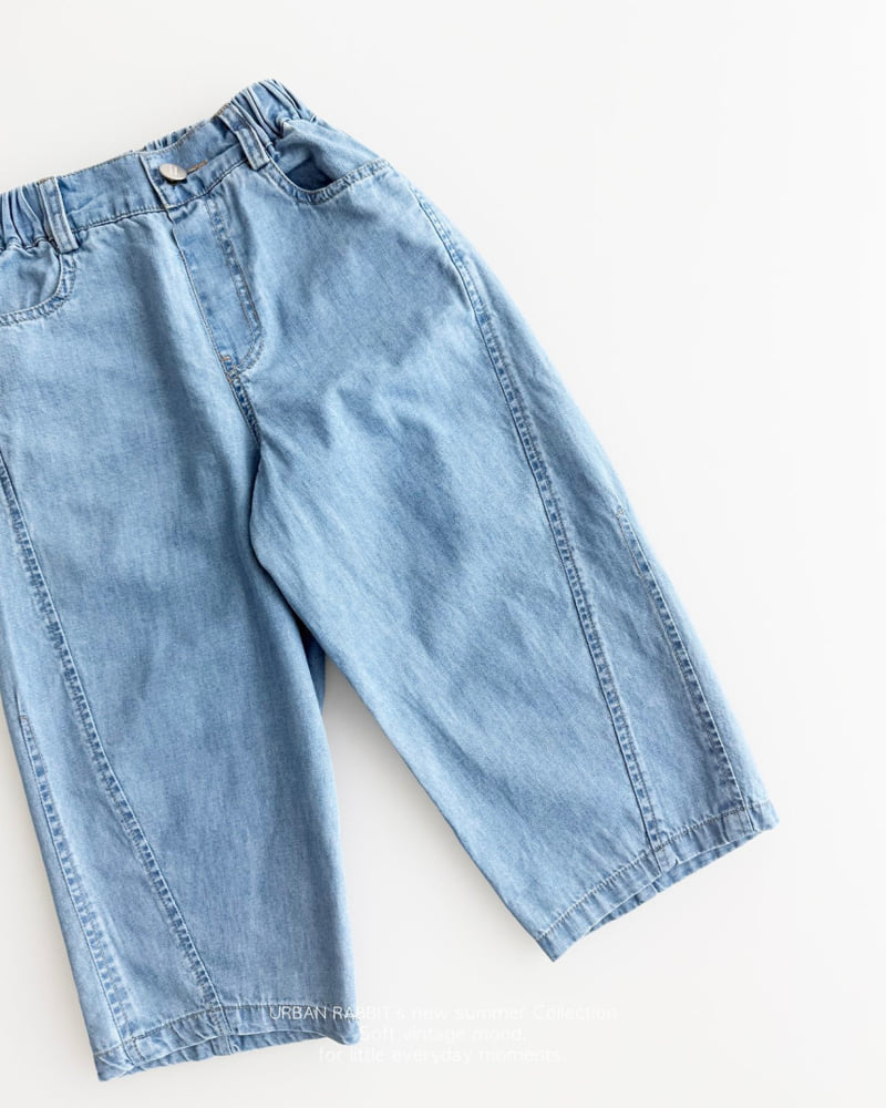 Urban Rabbit - Korean Children Fashion - #littlefashionista - Denim Barrel Pants - 9