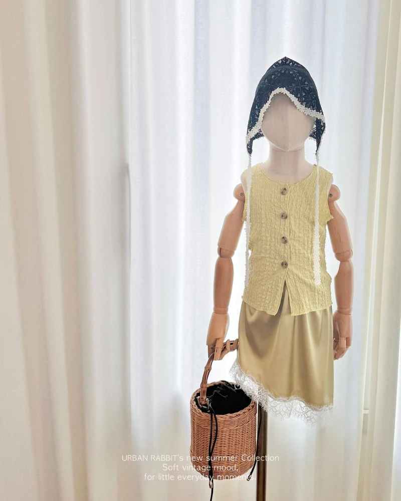 Urban Rabbit - Korean Children Fashion - #littlefashionista - Unbalanced Satin Skirt - 8