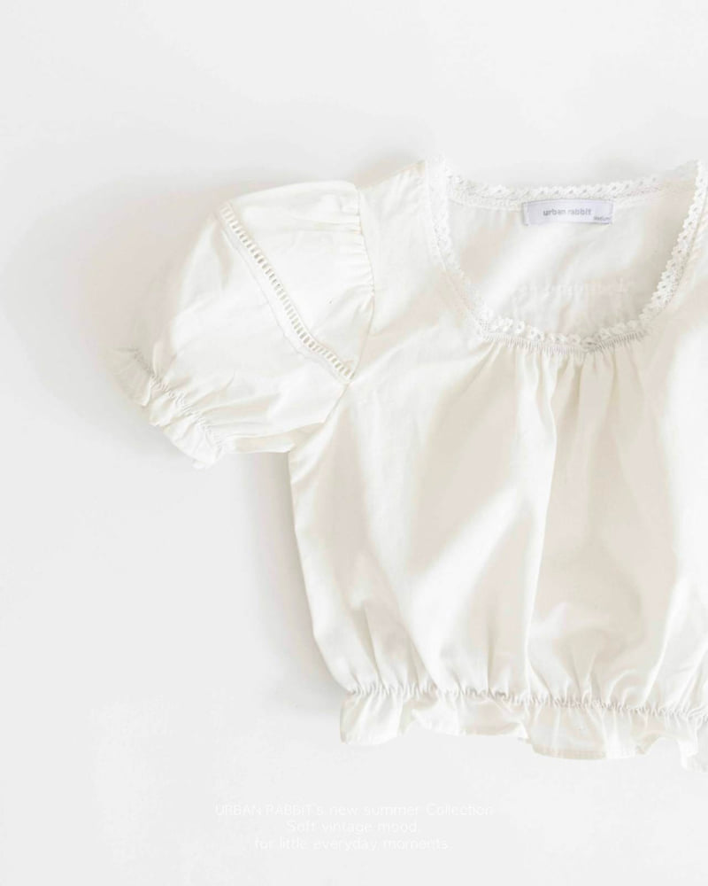 Urban Rabbit - Korean Children Fashion - #littlefashionista - Puff Crop Blouse - 11
