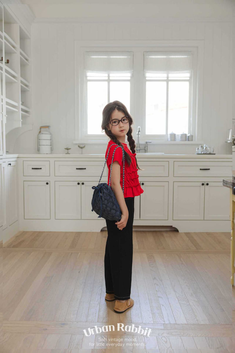 Urban Rabbit - Korean Children Fashion - #magicofchildhood - Frill Shirring Short Sleeve Tee - 5