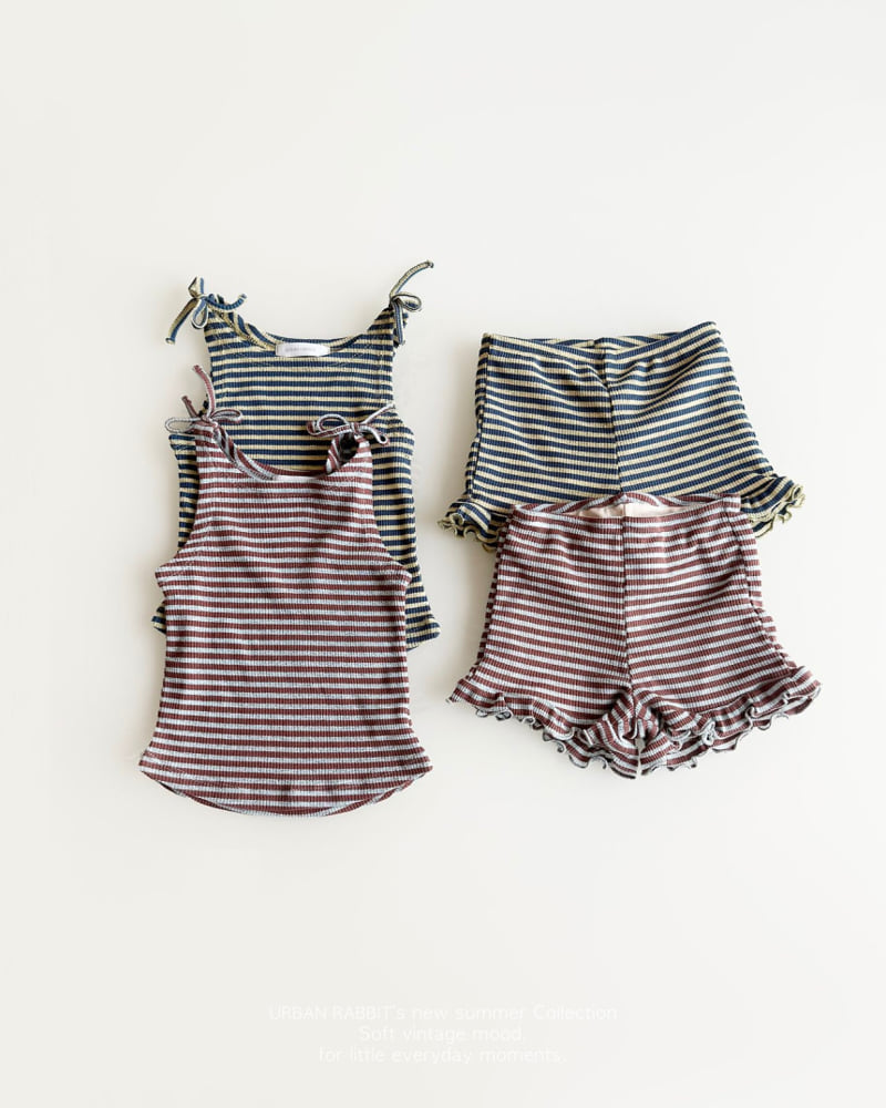 Urban Rabbit - Korean Children Fashion - #magicofchildhood - Peanut Stripe Set