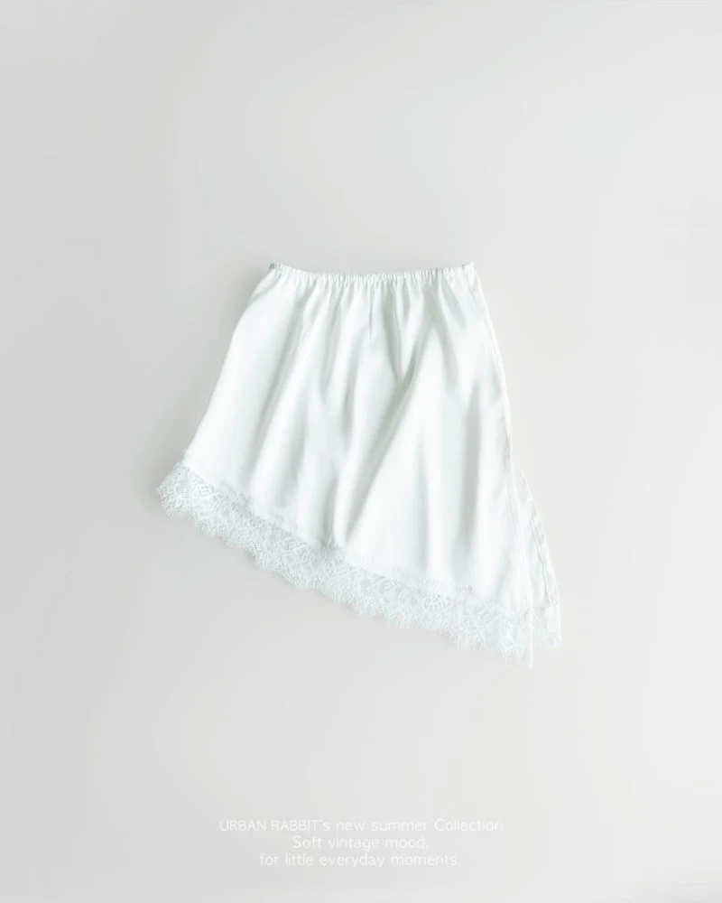Urban Rabbit - Korean Children Fashion - #minifashionista - Unbalanced Satin Skirt - 10