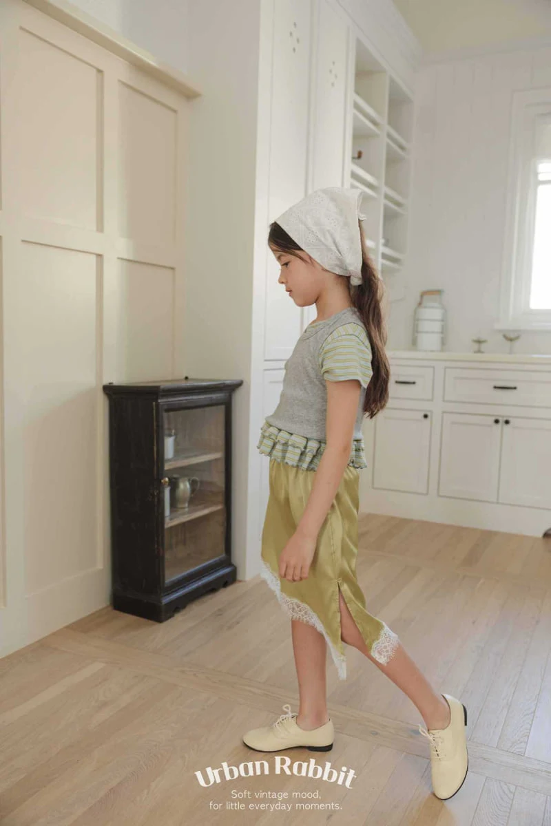 Urban Rabbit - Korean Children Fashion - #minifashionista - Stripe Frill Tee - 7