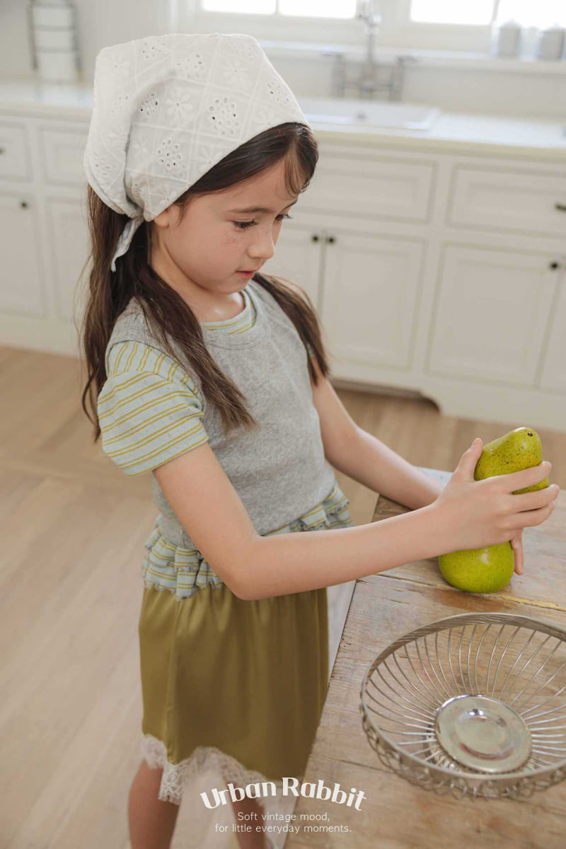 Urban Rabbit - Korean Children Fashion - #prettylittlegirls - Stripe Frill Tee - 8