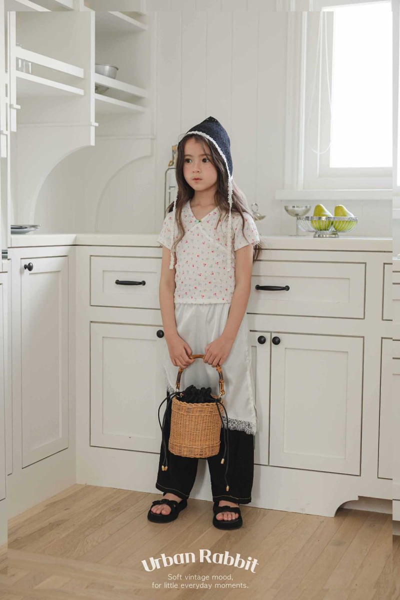Urban Rabbit - Korean Children Fashion - #prettylittlegirls - Rose Cap Sleeve Tee - 5
