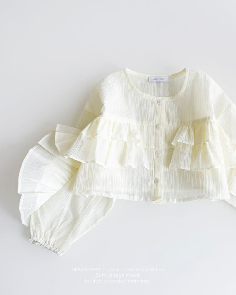 Urban Rabbit - Korean Children Fashion - #prettylittlegirls - Ruffle Crop Shirt - 12